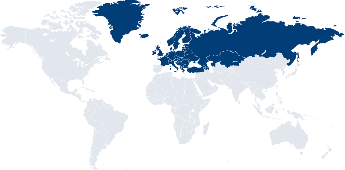 Sales Map for EURA image