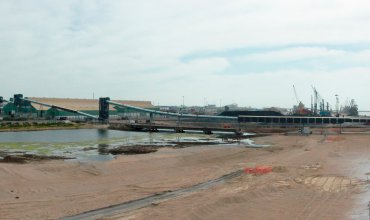 Neue Anlage zur Mechanisierung der Zufuhr und des Handlings von Getreide im Hafen von Huelva