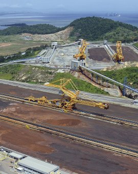 Porto Sudeste. A view of the iron ore terminal.