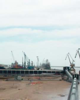 Neue Anlage zur Mechanisierung der Zufuhr und des Handlings von Getreide im Hafen von Huelva
