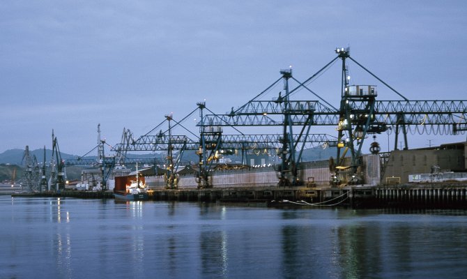 Port cranes at Bilbao - Spain